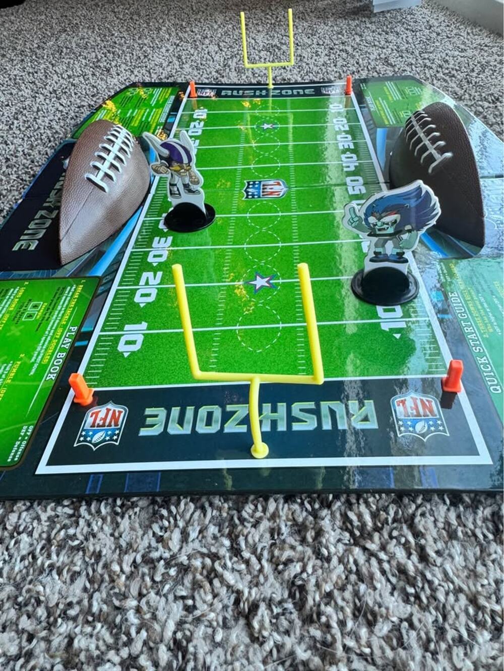 NFL Rush Zone Board Game Complete Set Family Football Game
